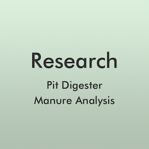 Research - Pit Digester Manure Analysis
